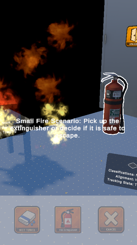 Small fire scene starts